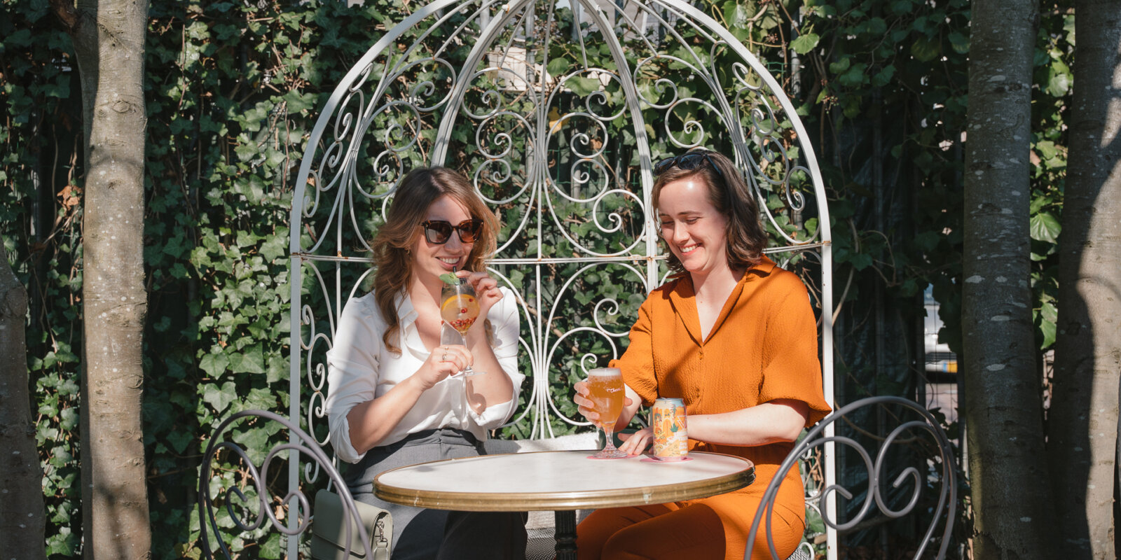 Puur genieten Brunch Boutique terras Zeugstraat