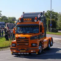Truckrun groene hart scania vrachtwagen optocht 518502628