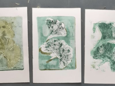 Workshop Creating botanical prints with a gelli plate - Featured